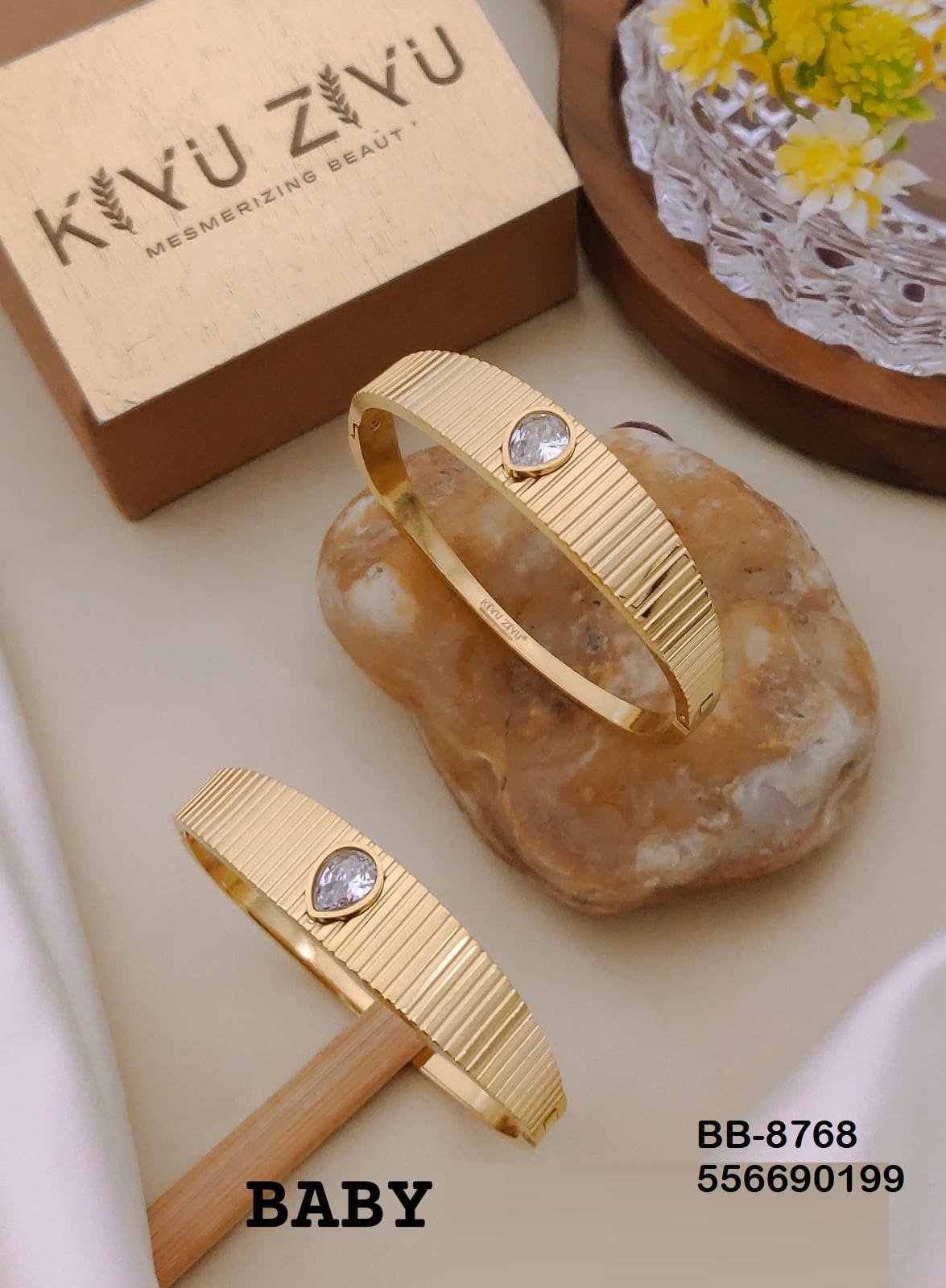 BB-8768 Anti-Tarnish Stainless Steel Bracelet Baby Size