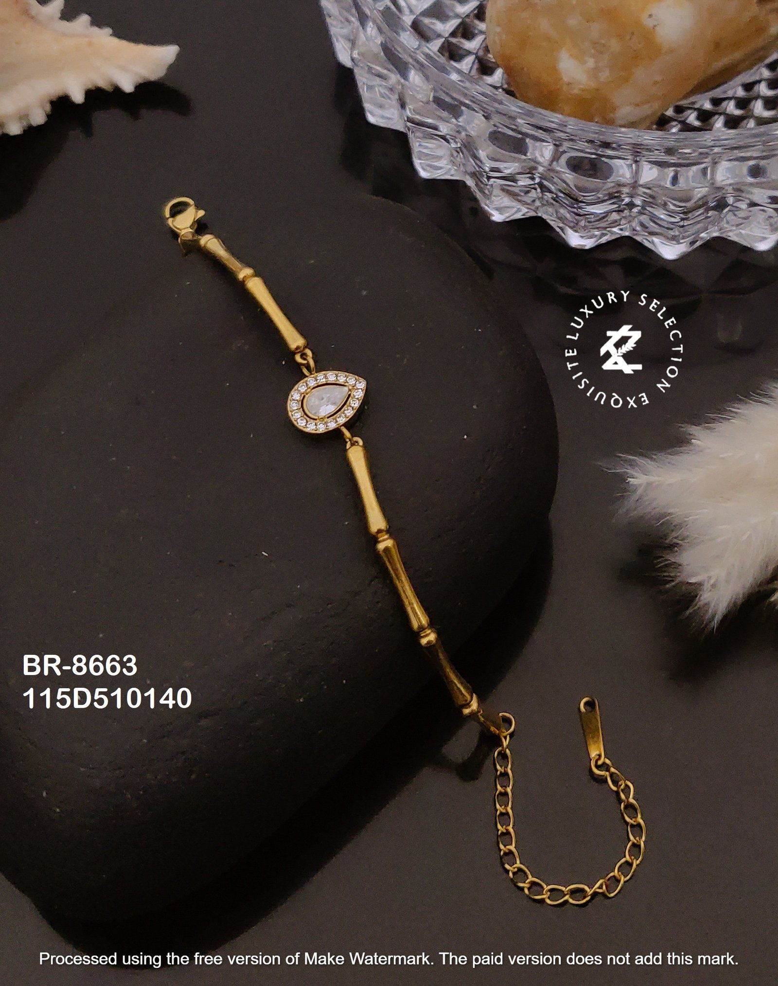 BR-8663 Anti-Tarnish Stainless Steel Chain Bracelet Chain Bracelets