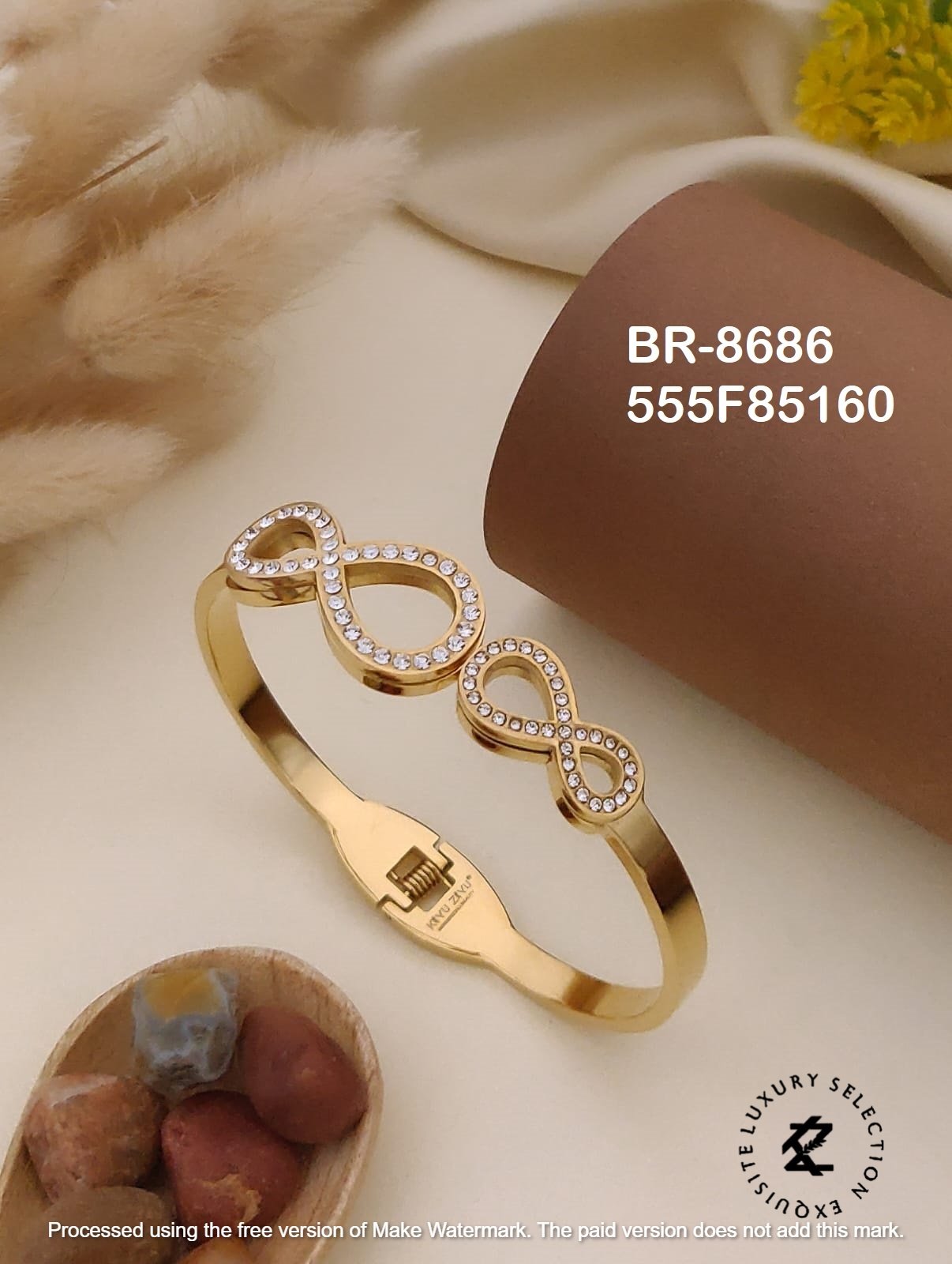 BR-8686 Anti-Tarnish Stainless Steel Bracelet KADA