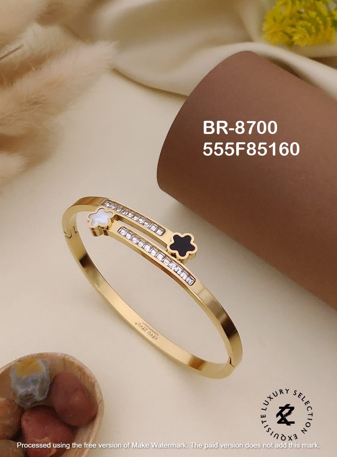 BR-8700 Anti-Tarnish Stainless Steel Bracelet KADA