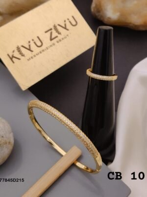 CB-10 Anti Tarnish Bracelet With Rings  KADA