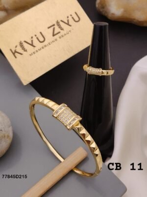 CB-11 Anti Tarnish Bracelet With Rings  KADA