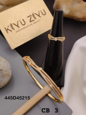 CB-3 Anti Tarnish Bracelet With Rings  KADA