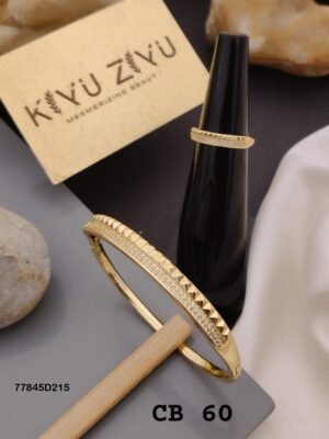 CB-60 Anti Tarnish Bracelet With Rings  KADA