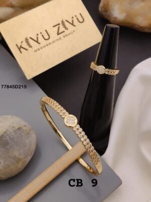 CB-9 Anti Tarnish Bracelet With Rings  KADA