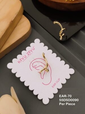 EAR-70 Anti-Tarnish Imported Brass Ear Cuffs