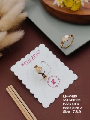 LR-V489 Anti-Tarnish Stainless Steel Rings