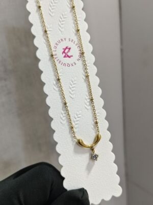 PS-8674 Anti-Tarnish Stainless Steel Chain Necklace Necklace