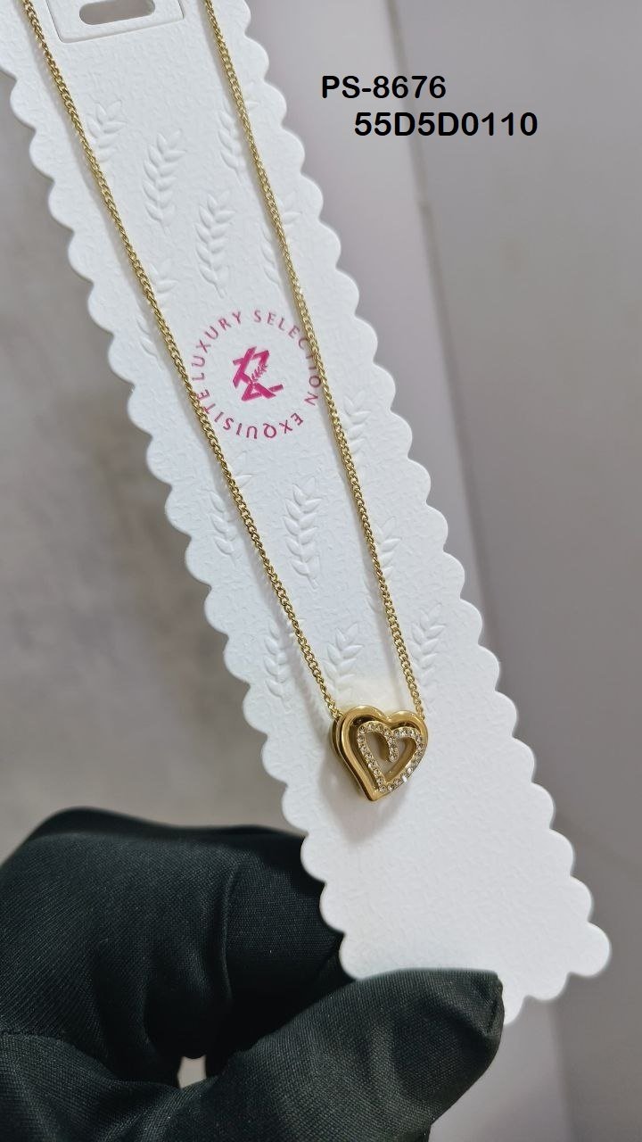 PS-8676 Anti-Tarnish Stainless Steel Chain Necklace Necklace