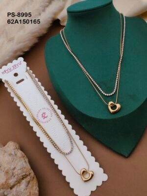PS-8995 Anti-Tarnish Stainless Steel  Layer Necklace