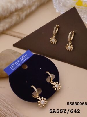 SASSY-642 Anti Tarnish Impoted Gold Plated  STUDS