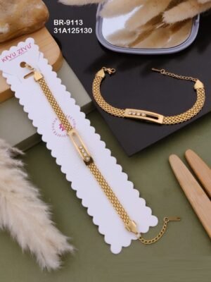 BR-9113 Anti-Tarnish Stainless Steel  Chain Bracelets