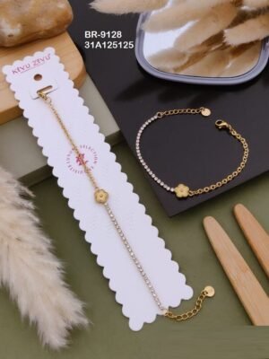 BR-9128 Anti-Tarnish Stainless Steel  Chain Bracelets