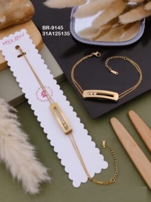 BR-9145 Anti-Tarnish Stainless Steel  Chain Bracelets