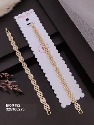 BR-9192 Impoted Gold Plated  Chain Bracelets