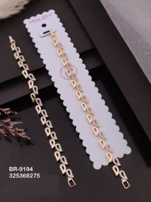 BR-9194 Impoted Gold Plated  Chain Bracelets