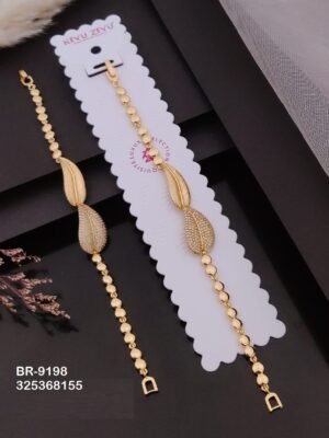BR-9198 Impoted Gold Plated  Chain Bracelets