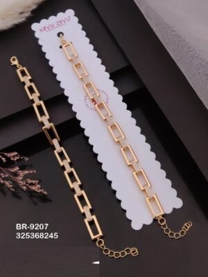 BR-9207 Impoted Gold Plated  Chain Bracelets
