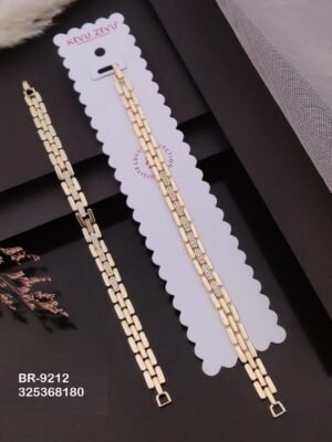 BR-9212 Impoted Gold Plated  Chain Bracelets