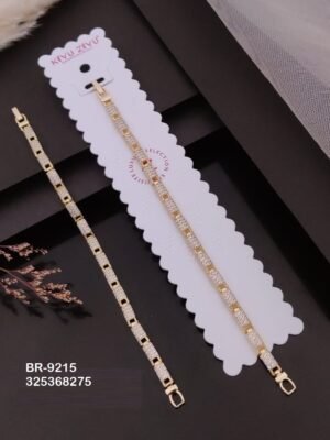 BR-9215 Impoted Gold Plated  Chain Bracelets