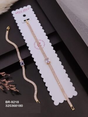 BR-9218 Impoted Gold Plated  Chain Bracelets