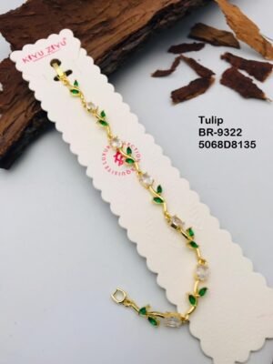 BR-9322 Anti Tarnish impoted  TULIP BRACELET
