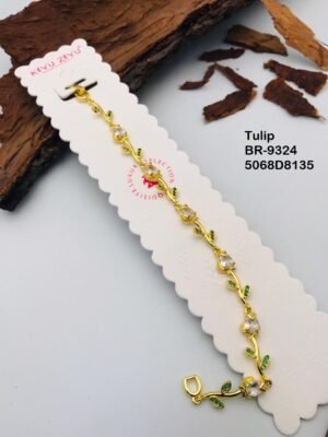BR-9324 Anti Tarnish impoted  TULIP BRACELET