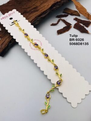 BR-9326 Anti Tarnish impoted  TULIP BRACELET