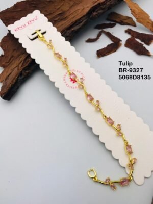 BR-9327 Anti Tarnish impoted  TULIP BRACELET