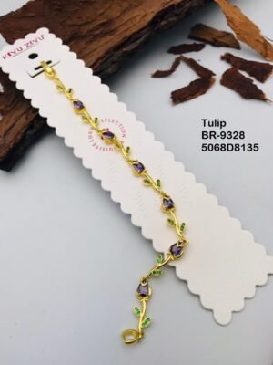 BR-9328 Anti Tarnish impoted  TULIP BRACELET