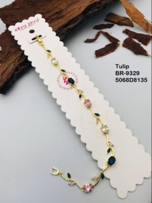 BR-9329 Anti Tarnish impoted  TULIP BRACELET