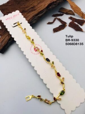 BR-9330 Anti Tarnish impoted  TULIP BRACELET