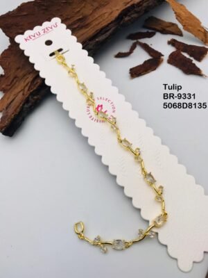 BR-9331 Anti Tarnish impoted  TULIP BRACELET