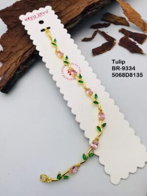 BR-9334 Anti Tarnish impoted  TULIP BRACELET