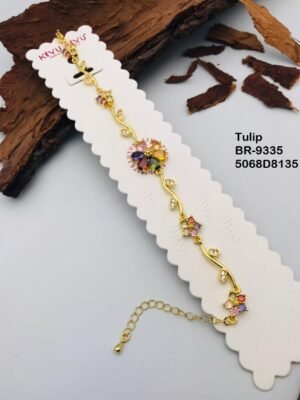 BR-9335 Anti Tarnish impoted  TULIP BRACELET
