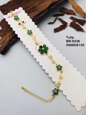 BR-9336 Anti Tarnish impoted  TULIP BRACELET