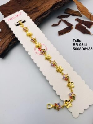 BR-9341 Anti Tarnish impoted  TULIP BRACELET