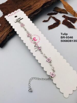 BR-9346 Anti Tarnish impoted  TULIP BRACELET