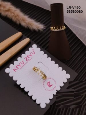 LR-V490 Imported Gold Plated Brass  Rings
