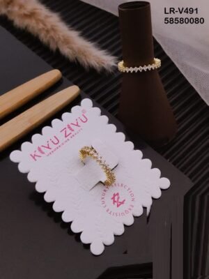 LR-V491 Imported Gold Plated Brass  Rings