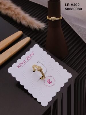 LR-V492 Imported Gold Plated Brass  Rings