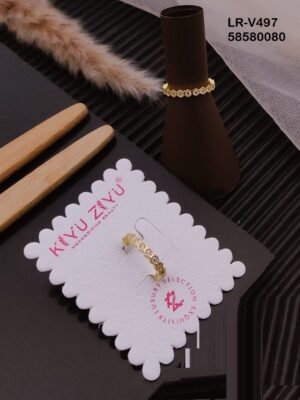 LR-V497 Imported Gold Plated Brass  Rings