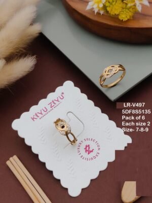 LR-V497_A Anti-Tarnish Stainless Steel Rings