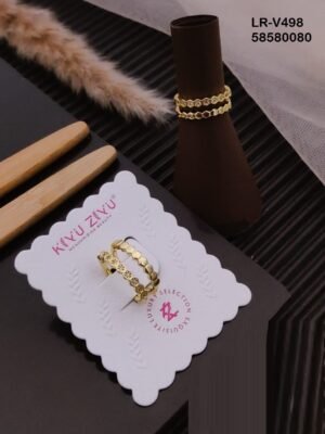 LR-V498 Imported Gold Plated Brass  Rings