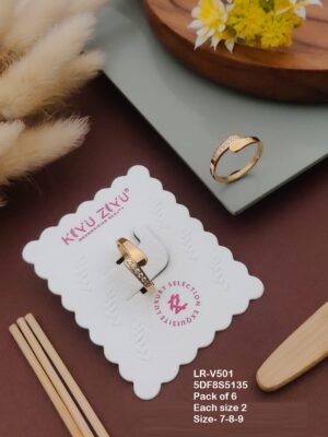 LR-V501_A Anti-Tarnish Stainless Steel Rings