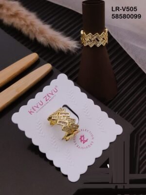 LR-V505 Imported Gold Plated Brass  Rings