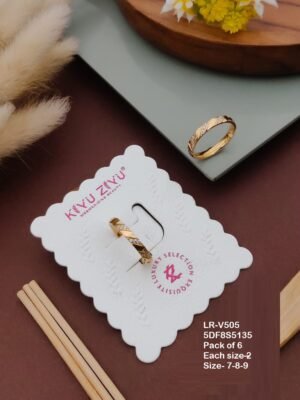 LR-V505_A Anti-Tarnish Stainless Steel Rings