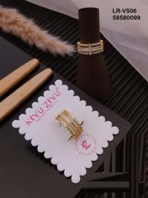 LR-V506 Imported Gold Plated Brass  Rings