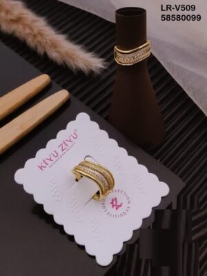 LR-V509 Imported Gold Plated Brass  Rings