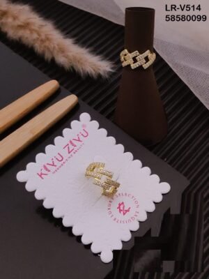 LR-V514 Imported Gold Plated Brass  Rings